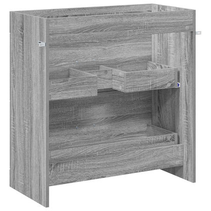 vidaXL Bathroom Under Sink Cabinet Grey Sonoma 78.5 x 37.5 x 81 cm 6
