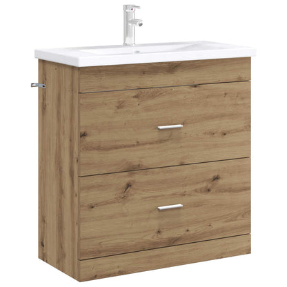 Bathroom under Sink Cabinet Artisan oak 78.5 x 37.5 x 81 cm