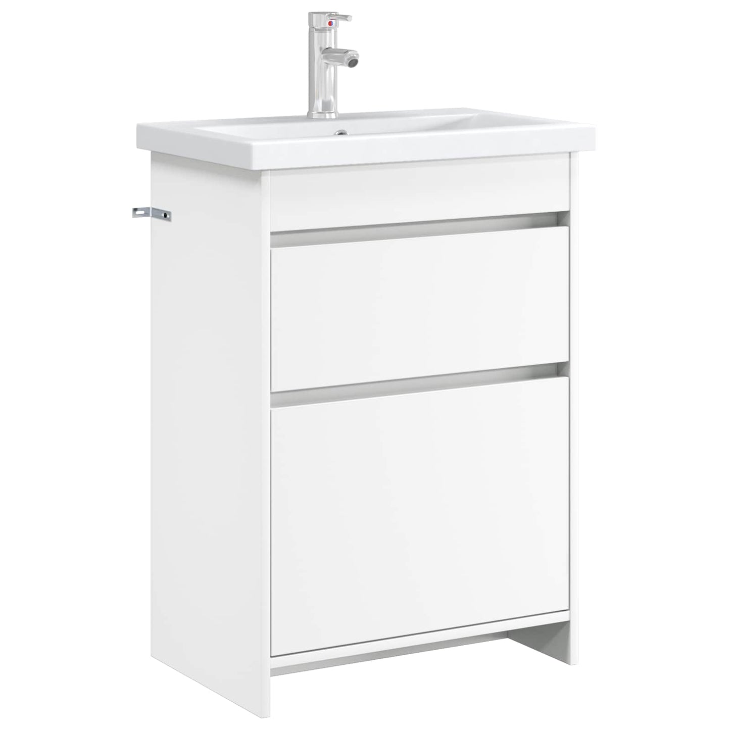 vidaXL Bathroom Under Sink Cabinet White 56 x 37.5 x 81 cm 3