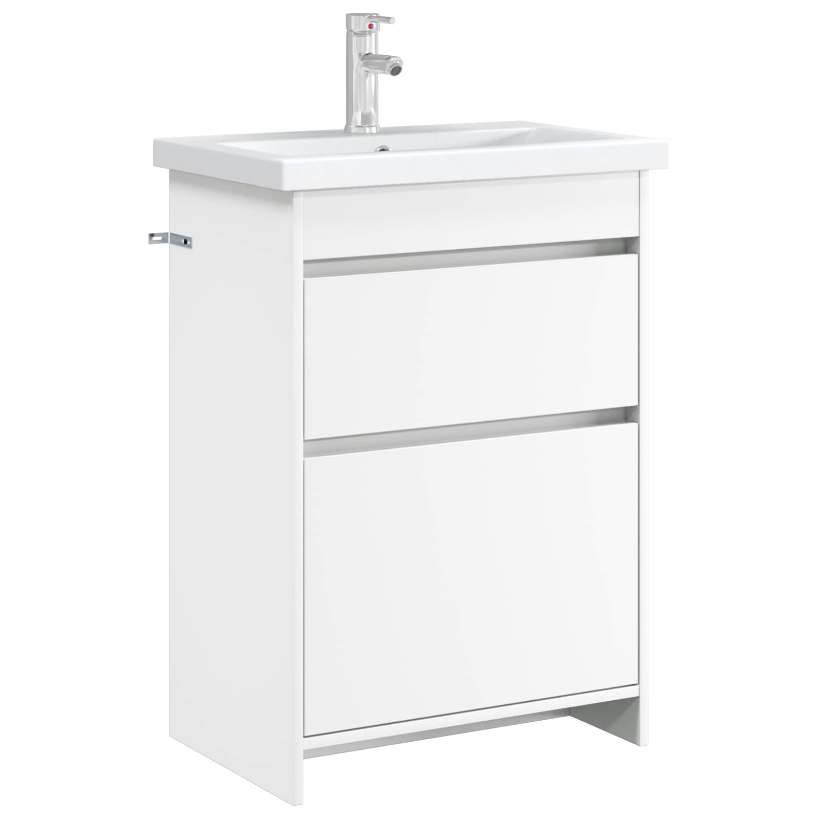 vidaXL Bathroom Under Sink Cabinet White 56 x 37.5 x 81 cm 3