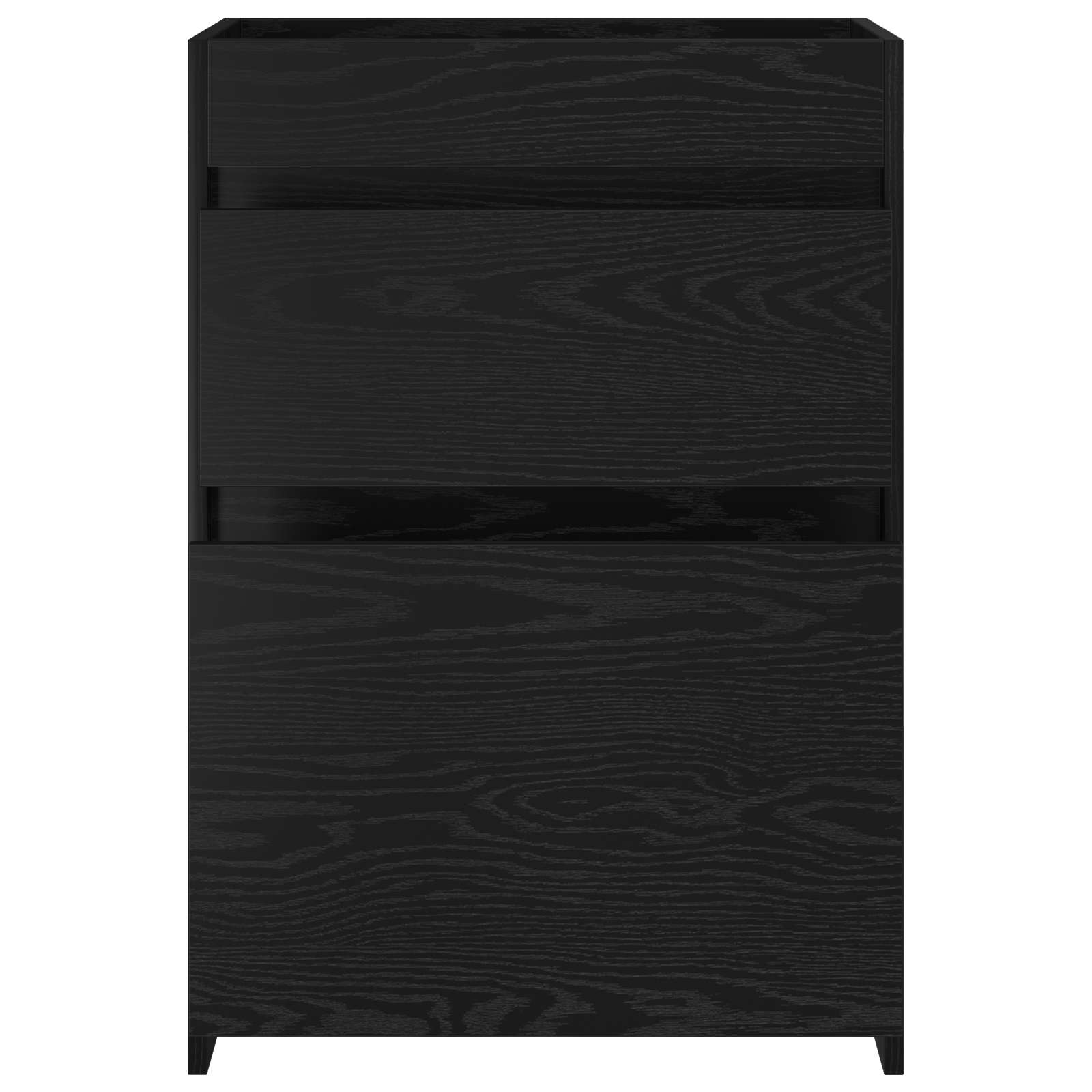 vidaXL Bathroom Under Sink Cabinet Black Oak 56 x 37.5 x 81 cm 4