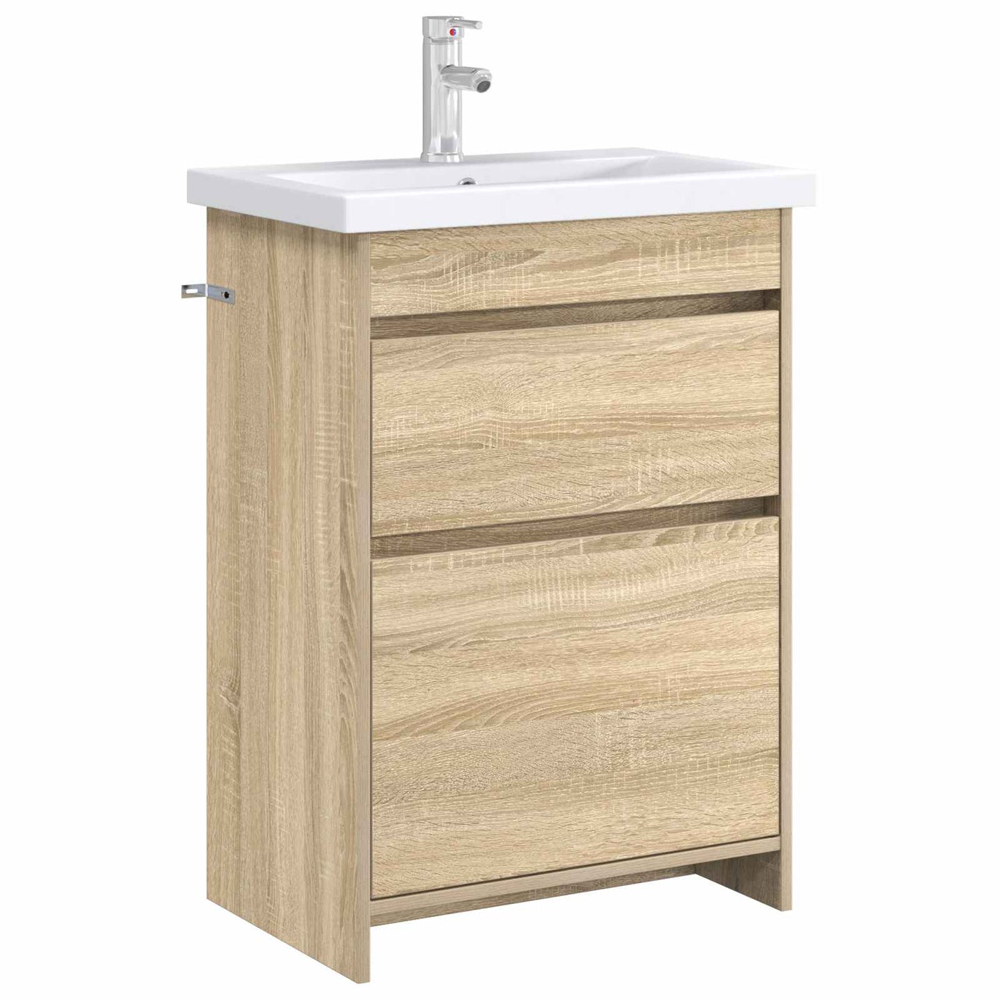 vidaXL Bathroom Under Sink Cabinet Sonoma Oak 56 x 37.5 x 81 cm 3