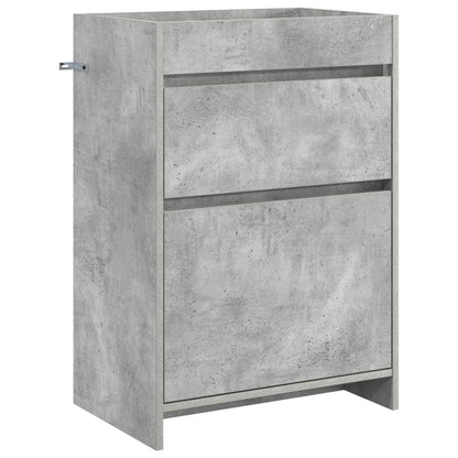 Bathroom under Sink Cabinet Concrete grey 56 x 37.5 x 81 cm