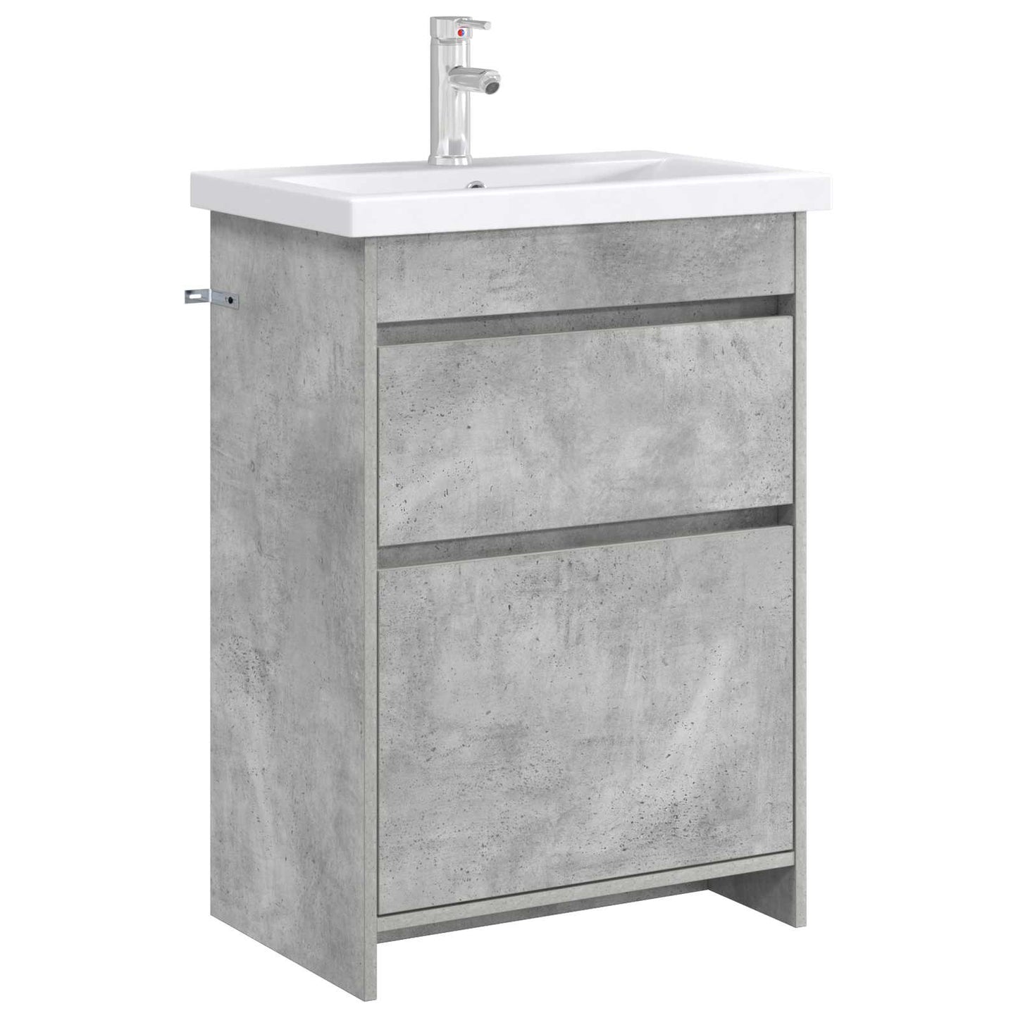 vidaXL Bathroom Under Sink Cabinet Concrete Grey 56 x 37.5 x 81 cm 3