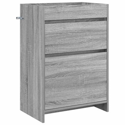 vidaXL Bathroom Under Sink Cabinet Grey Sonoma 56 x 37.5 x 81 cm 2