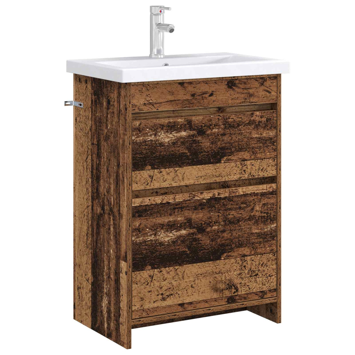 vidaXL Bathroom Under Sink Cabinet Old Wood 56 x 37.5 x 81 cm 3