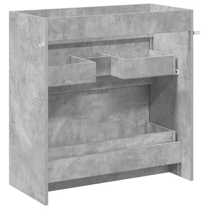 vidaXL Bathroom Under Sink Cabinet Concrete Grey 78.5 x 37.5 x 81 cm 6