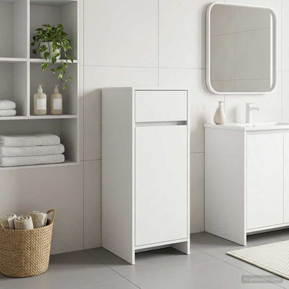 vidaXL Bathroom Cabinet White 35 x 36.5 x 85 cm Engineered Wood 1