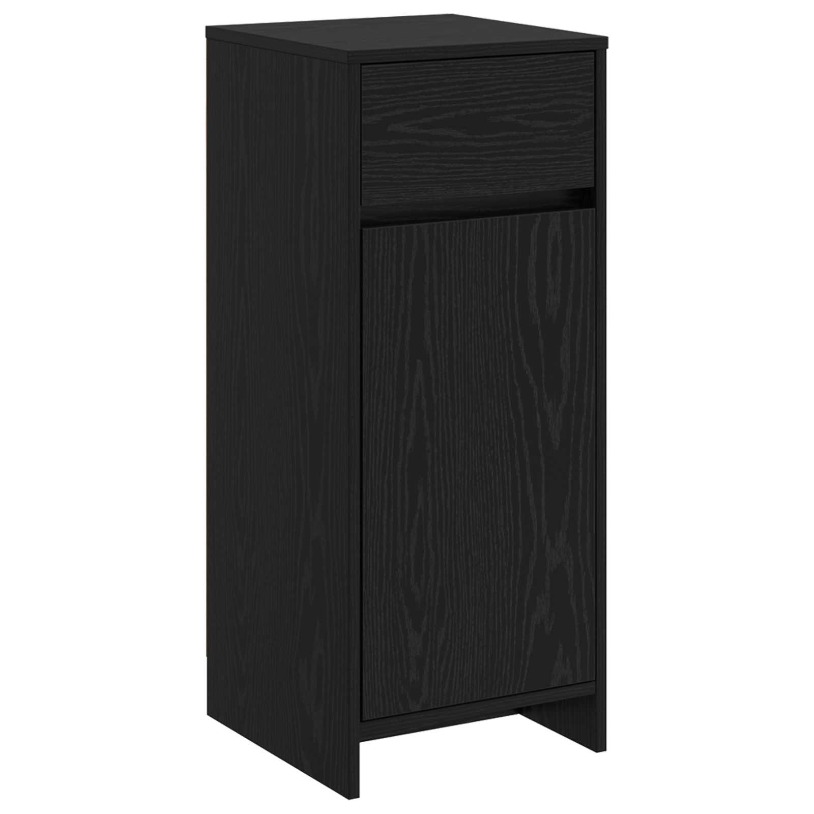 vidaXL Bathroom Cabinet Black Oak 35 x 36.5 x 85 cm Engineered Wood 2
