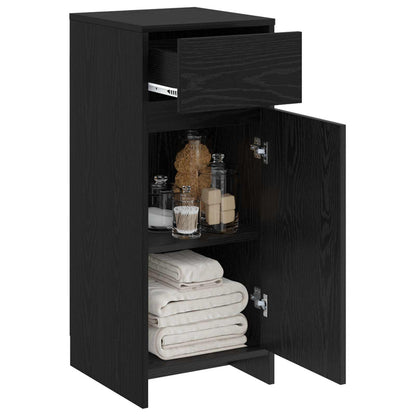 vidaXL Bathroom Cabinet Black Oak 35 x 36.5 x 85 cm Engineered Wood 3