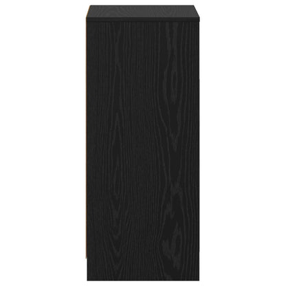 vidaXL Bathroom Cabinet Black Oak 35 x 36.5 x 85 cm Engineered Wood 4