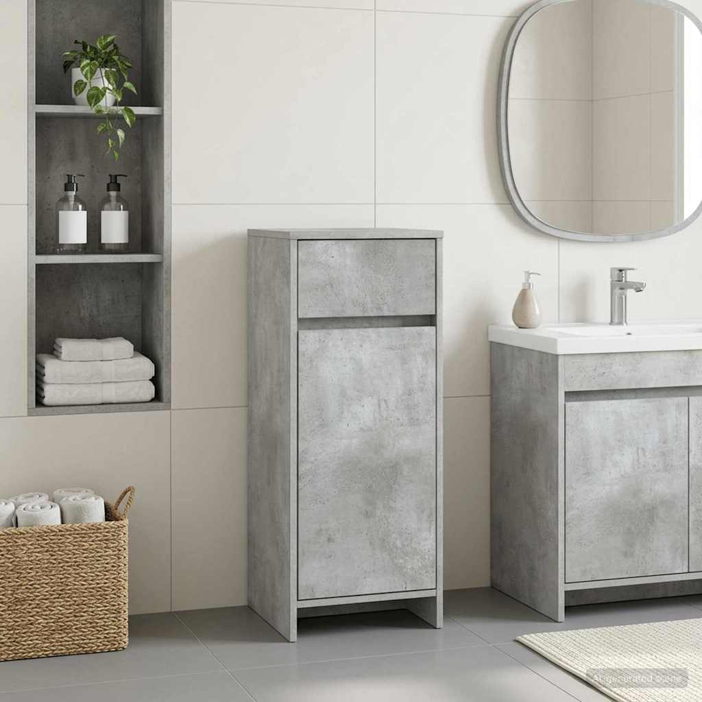 vidaXL Bathroom Cabinet Concrete Grey 35 x 36.5 x 85 cm 1