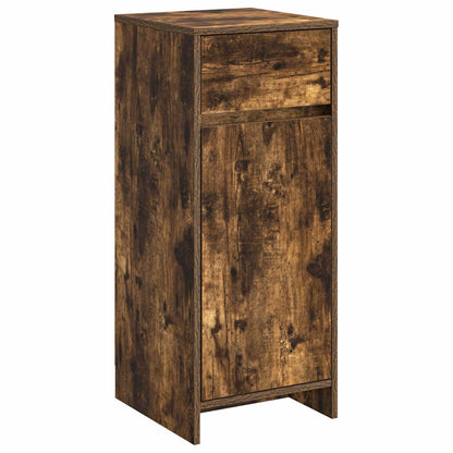 vidaXL Bathroom Cabinet Smoked Oak 35 x 36.5 x 85 cm Engineered Wood 2