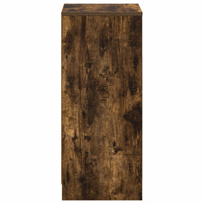 vidaXL Bathroom Cabinet Smoked Oak 35 x 36.5 x 85 cm Engineered Wood 4