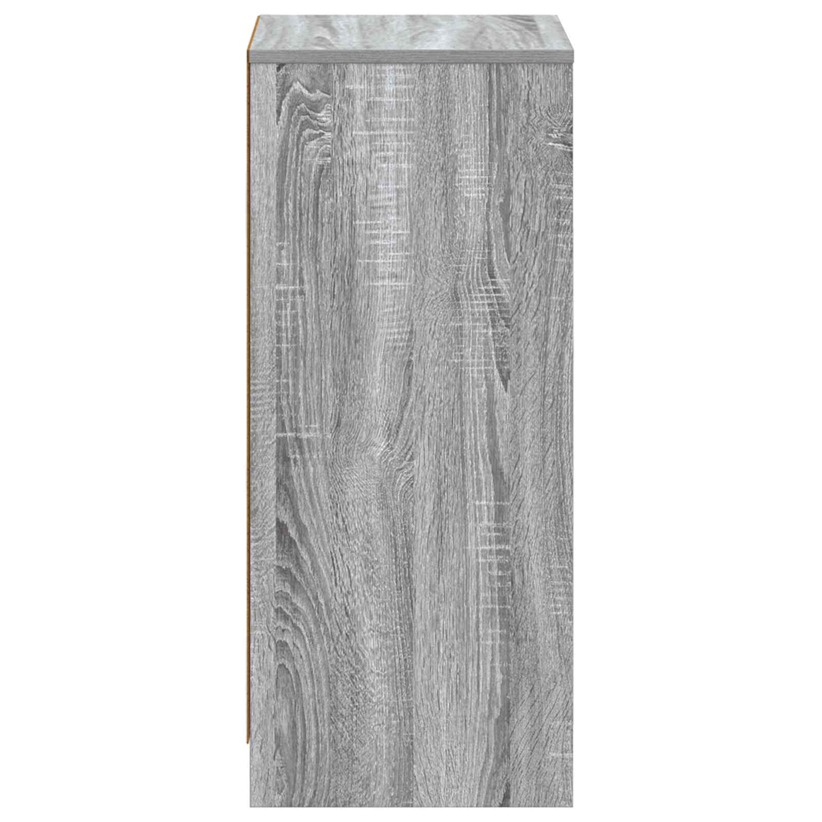 vidaXL Bathroom Cabinet Grey Sonoma 35 x 36.5 x 85 cm Engineered Wood 4