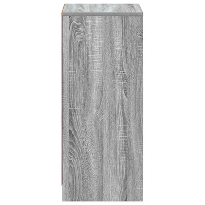 vidaXL Bathroom Cabinet Grey Sonoma 35 x 36.5 x 85 cm Engineered Wood 4