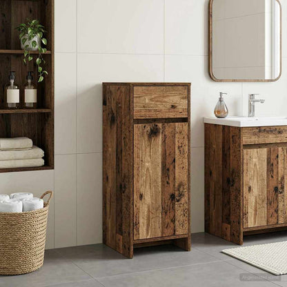 vidaXL Bathroom Cabinet Old Wood 35 x 36.5 x 85 cm Engineered Wood 1