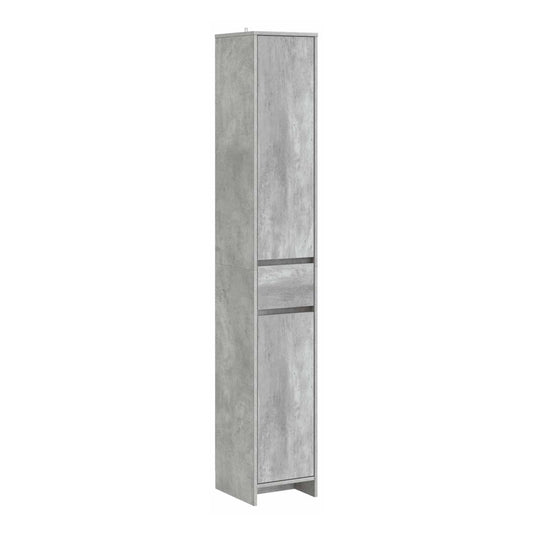 Bathroom Cabinet 30 x 33 x 190 cm Engineered Wood Concrete grey