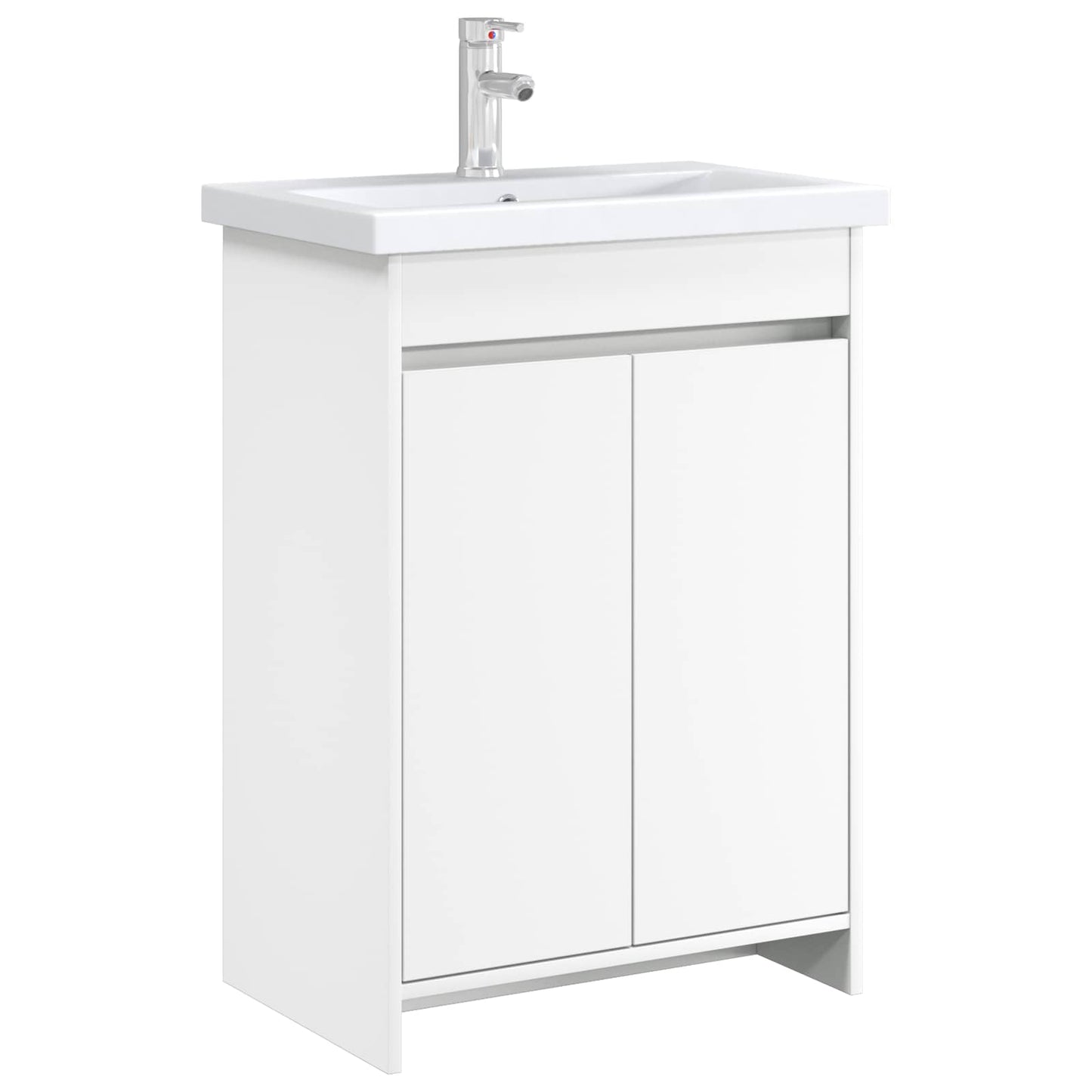 vidaXL Bathroom Under Sink Cabinet White 56 x 37.5 x 81 cm 3