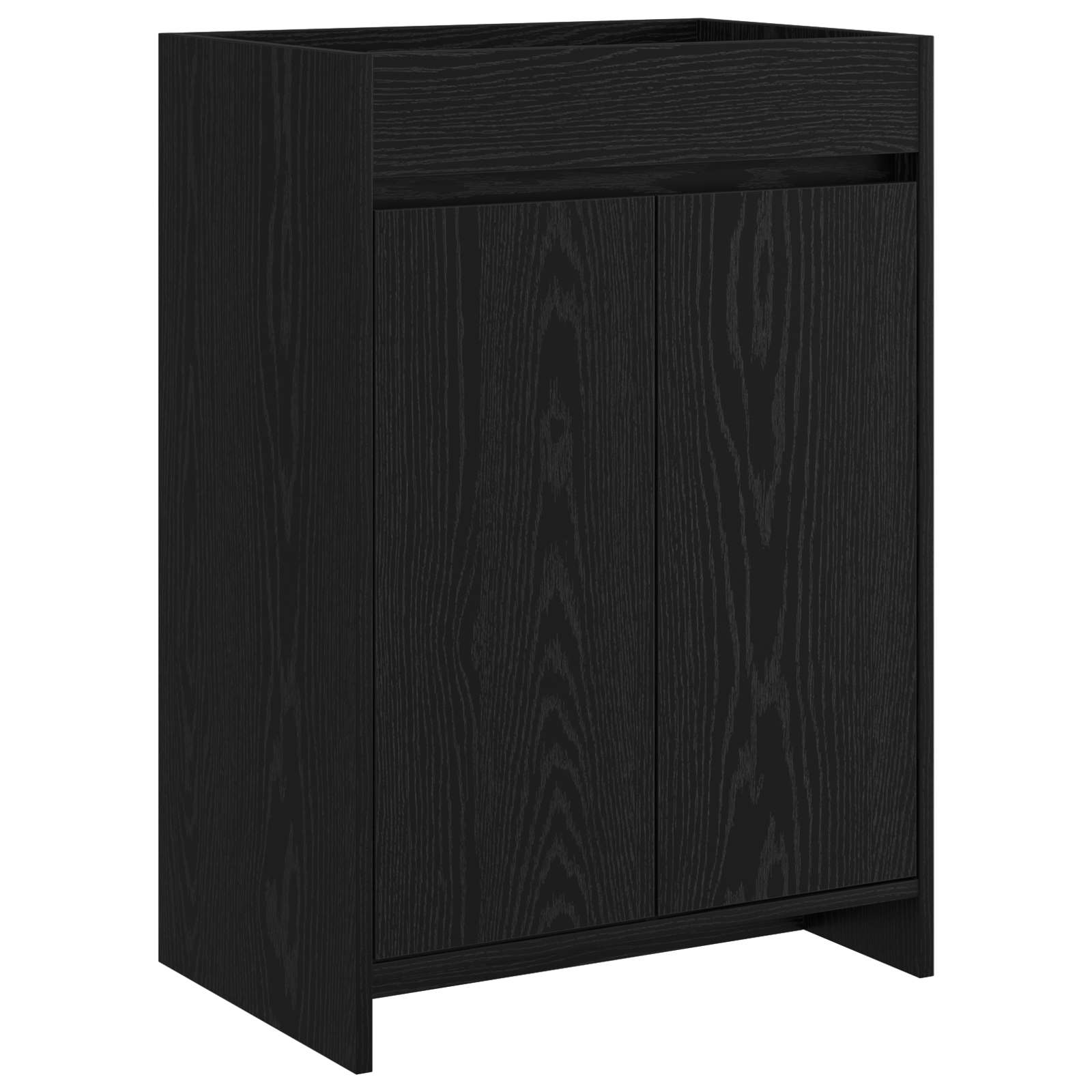 vidaXL Bathroom Under Sink Cabinet Black Oak 56 x 37.5 x 81 cm 2