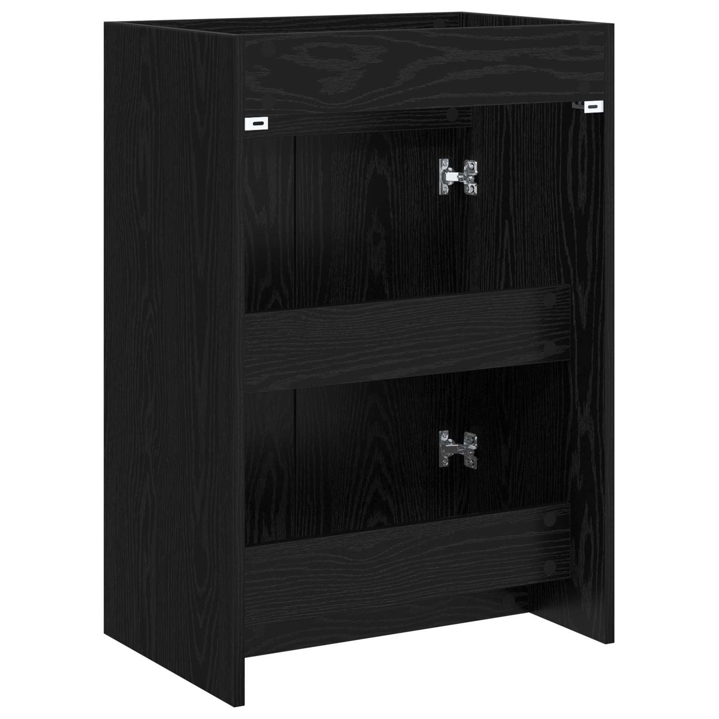 vidaXL Bathroom Under Sink Cabinet Black Oak 56 x 37.5 x 81 cm 6