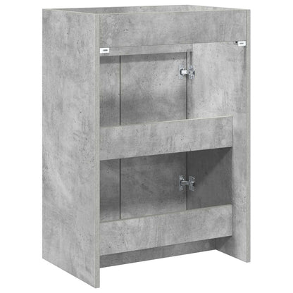 vidaXL Bathroom Under Sink Cabinet Concrete Grey 56 x 37.5 x 81 cm 6