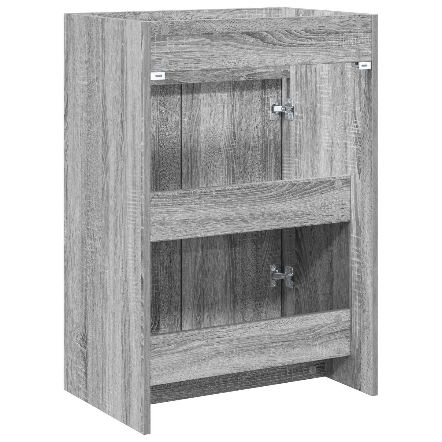vidaXL Bathroom Under Sink Cabinet Grey Sonoma 56 x 37.5 x 81 cm 6