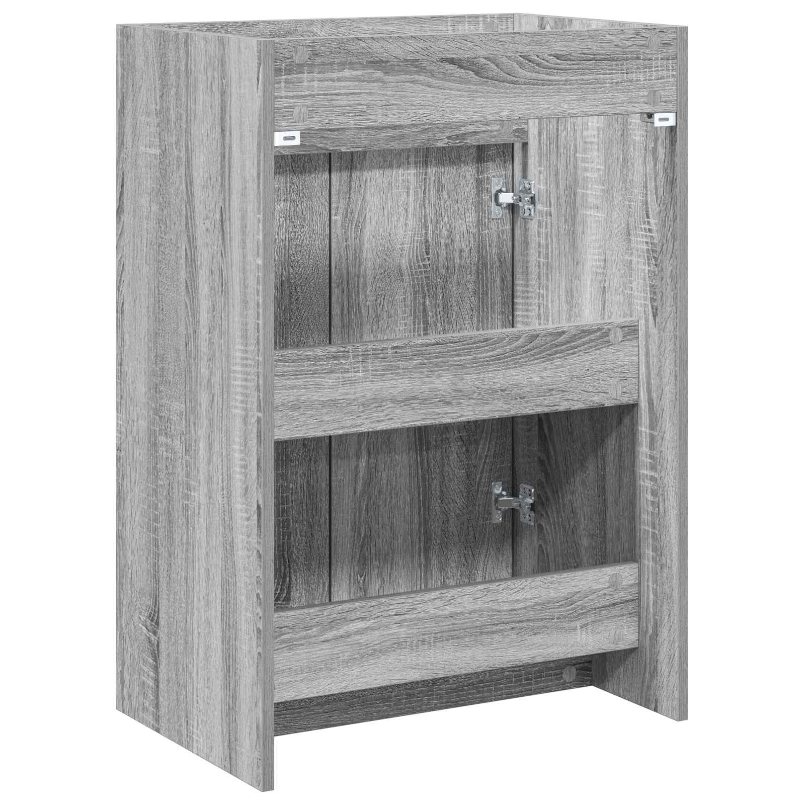 vidaXL Bathroom Under Sink Cabinet Grey Sonoma 56 x 37.5 x 81 cm 6