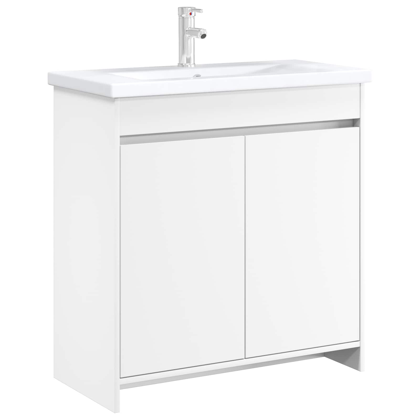 vidaXL Bathroom Under Sink Cabinet White 78.5 x 37.5 x 81 cm 3