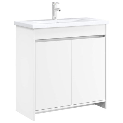 vidaXL Bathroom Under Sink Cabinet White 78.5 x 37.5 x 81 cm 3