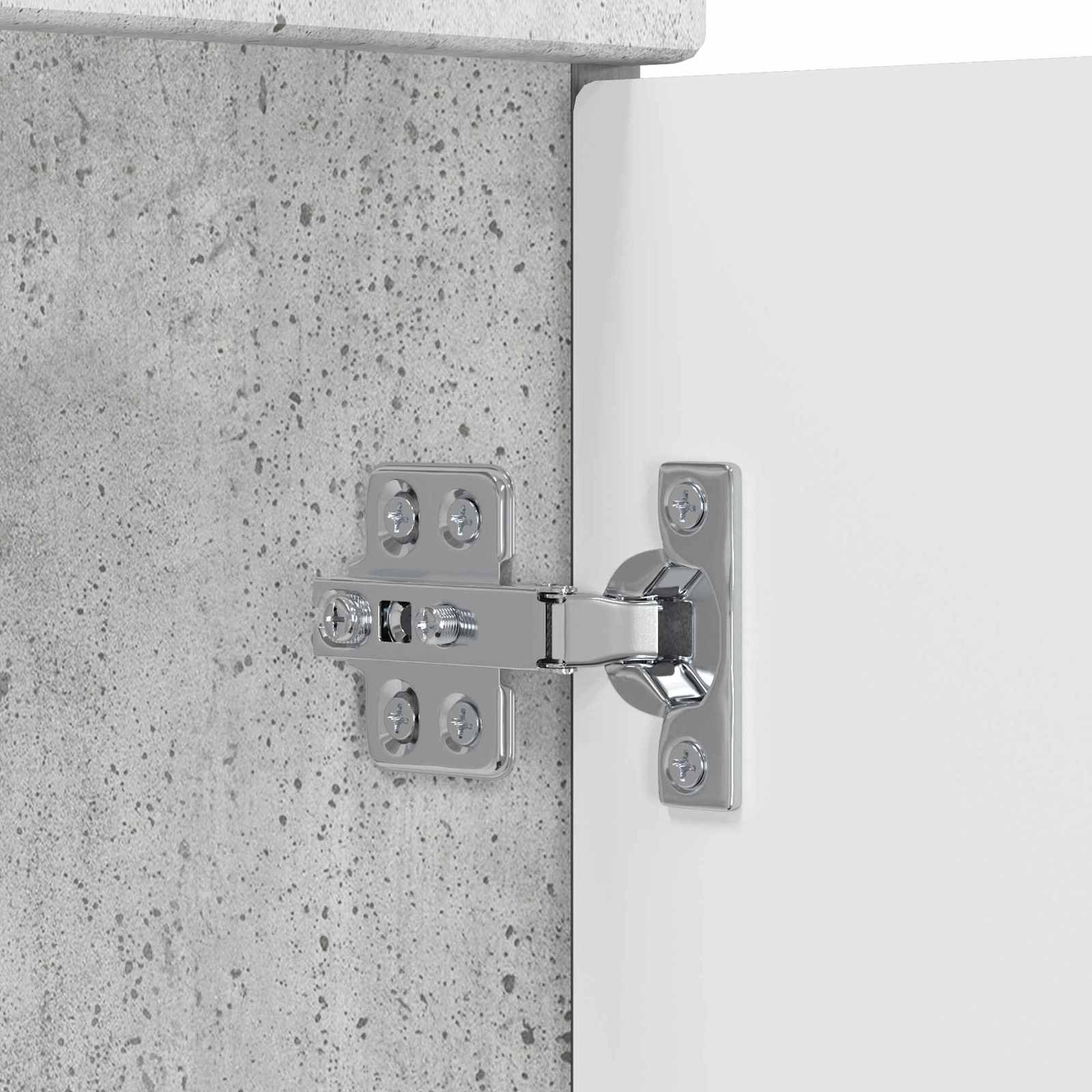 vidaXL Bathroom Under Sink Cabinet Concrete Grey 78.5 x 37.5 x 81 cm 6