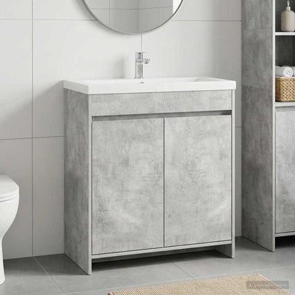 vidaXL Bathroom Under Sink Cabinet Concrete Grey 78.5 x 37.5 x 81 cm 1