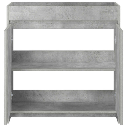 vidaXL Bathroom Under Sink Cabinet Concrete Grey 78.5 x 37.5 x 81 cm 4