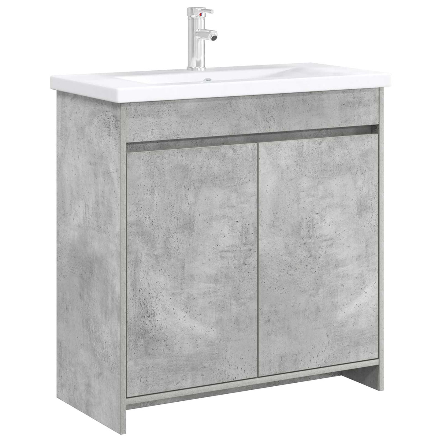 vidaXL Bathroom Under Sink Cabinet Concrete Grey 78.5 x 37.5 x 81 cm 3