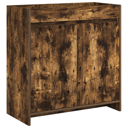 vidaXL Bathroom Under Sink Cabinet Smoked Oak 78.5 x 37.5 x 81 cm 2