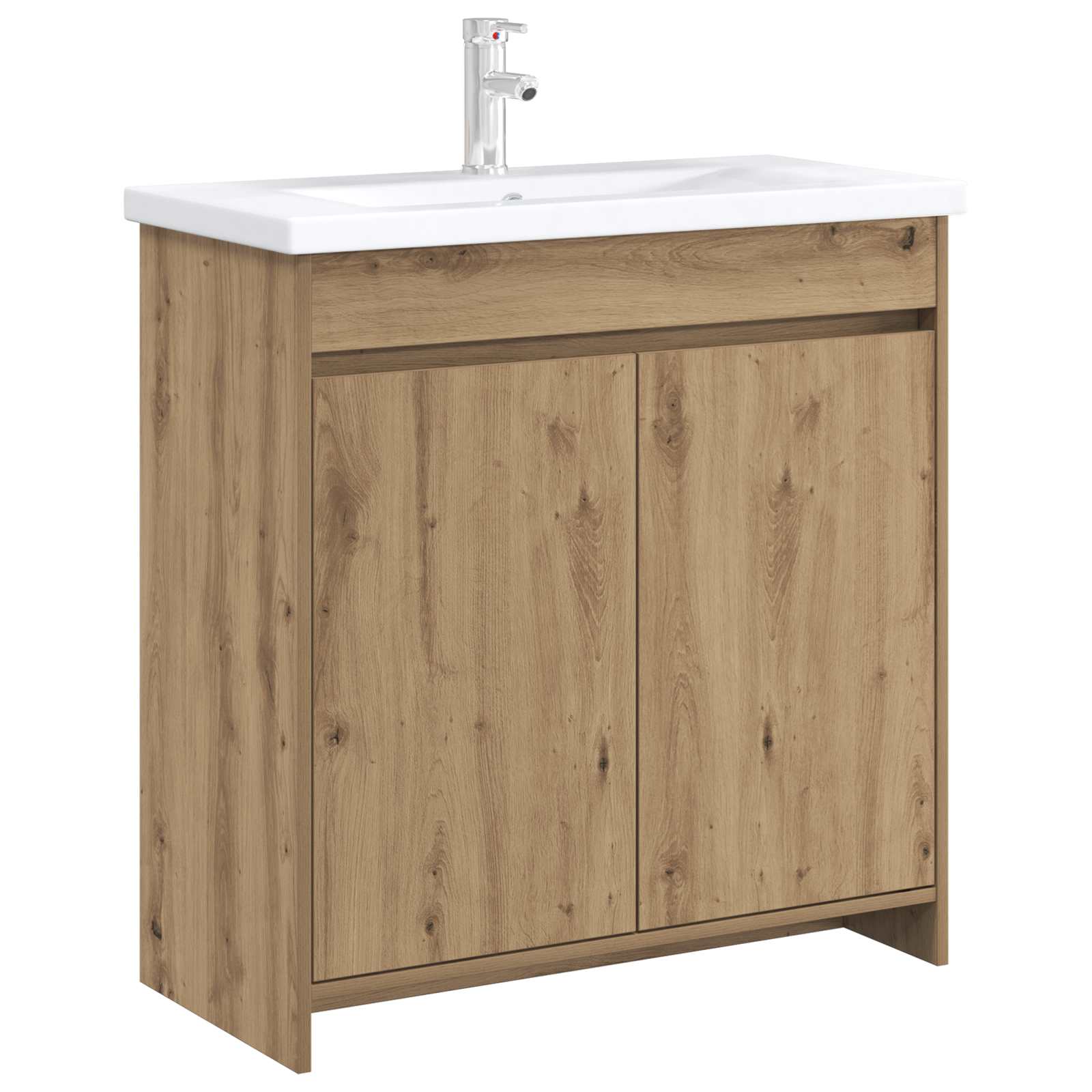 vidaXL Bathroom Under Sink Cabinet Artisan Oak 78.5 x 37.5 x 81 cm 2