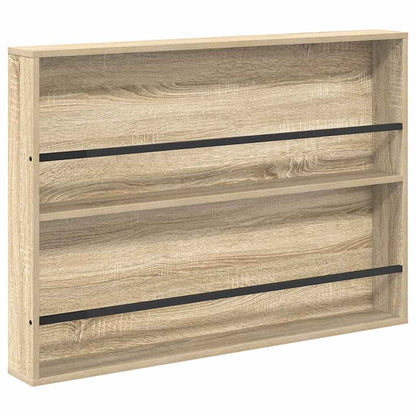 vidaXL Magazine Rack 2 pcs Sonoma Oak 100 x 12 x 70 cm Engineered Wood 5