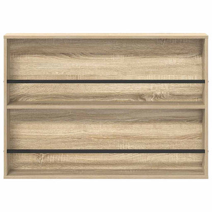 vidaXL Magazine Rack 2 pcs Sonoma Oak 100 x 12 x 70 cm Engineered Wood 6