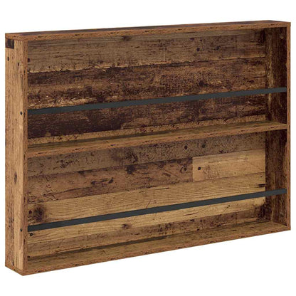 vidaXL Magazine Rack 2 pcs Old Wood 100 x 12 x 70 cm Engineered Wood 4