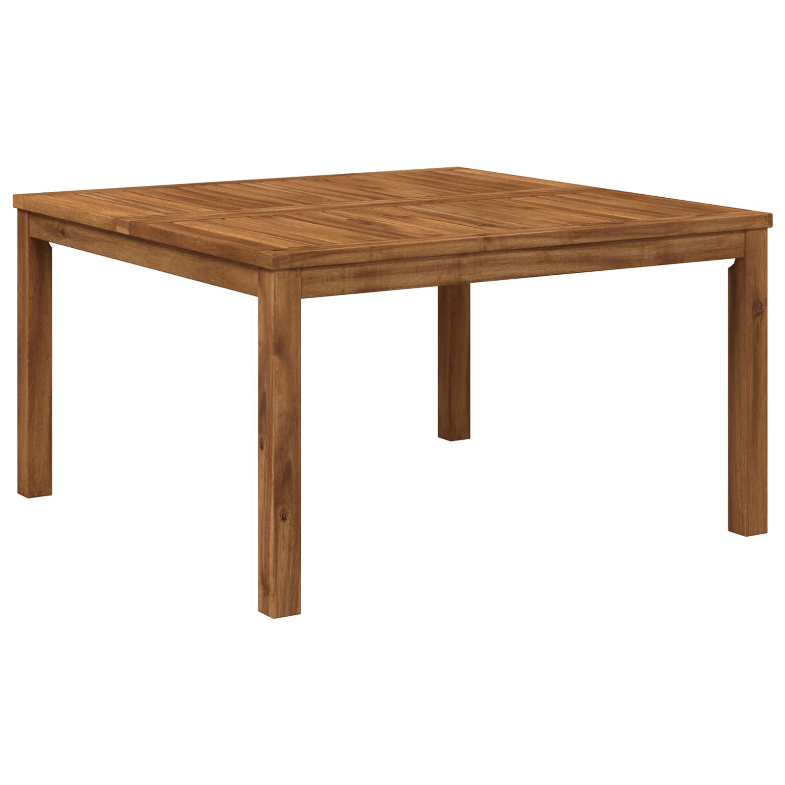 vidaXL Coffee Table Natural 80 x 80.5 x 45 cm Solid Acacia Wood 2