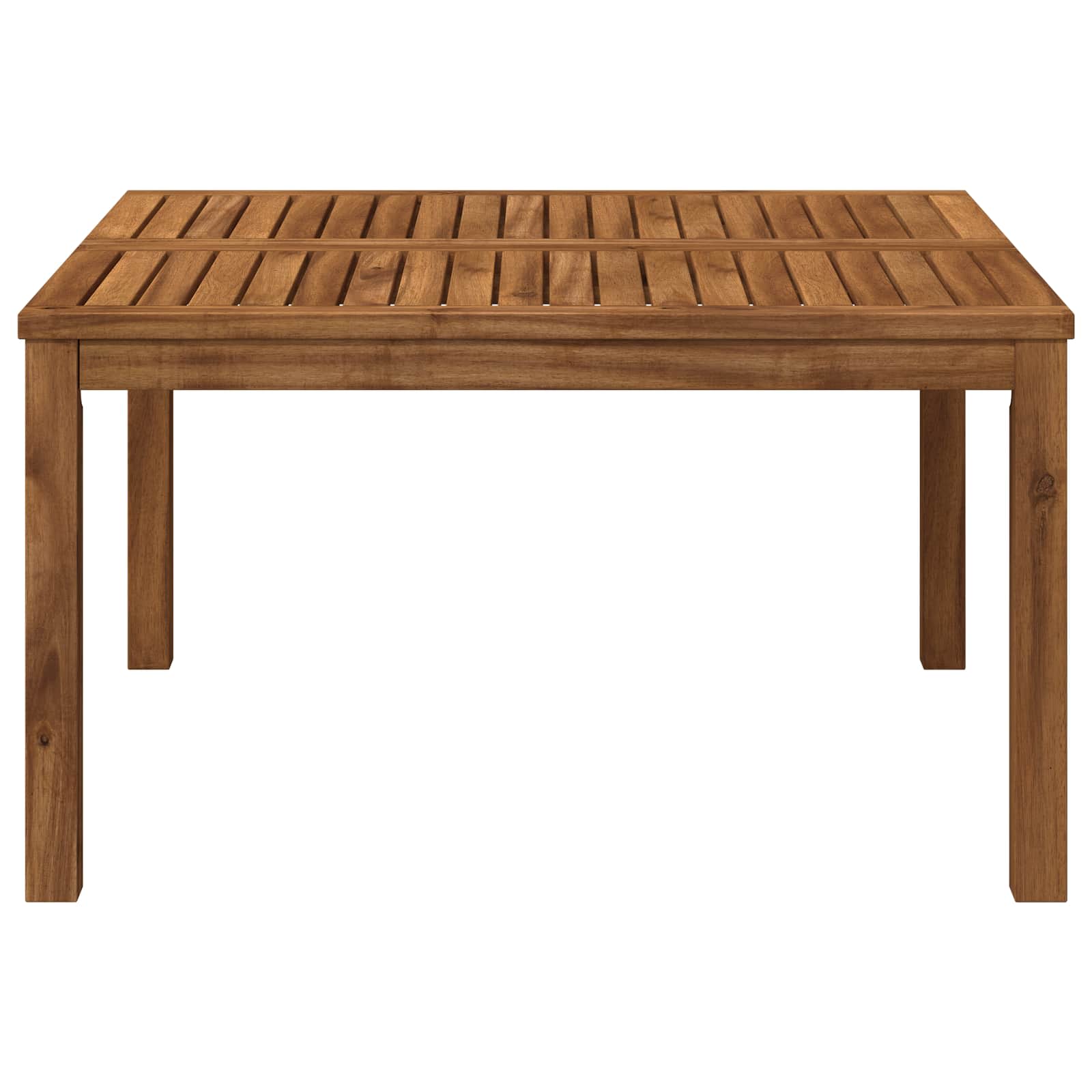 vidaXL Coffee Table Natural 80 x 80.5 x 45 cm Solid Acacia Wood 5