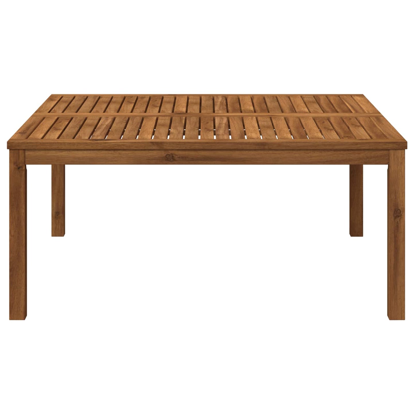 vidaXL Coffee Table Natural 100 x 100.5 x 45 cm Solid Acacia Wood 4