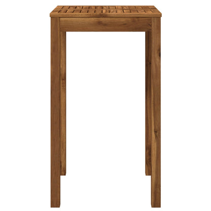 Garden Bar Table Solid Acacia Wood Natural 60 cm 60.5 cm