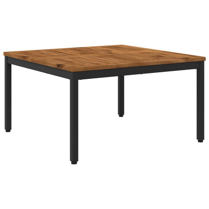 vidaXL Coffee Table Natural and Black 80 x 80.5 x 45 cm 2