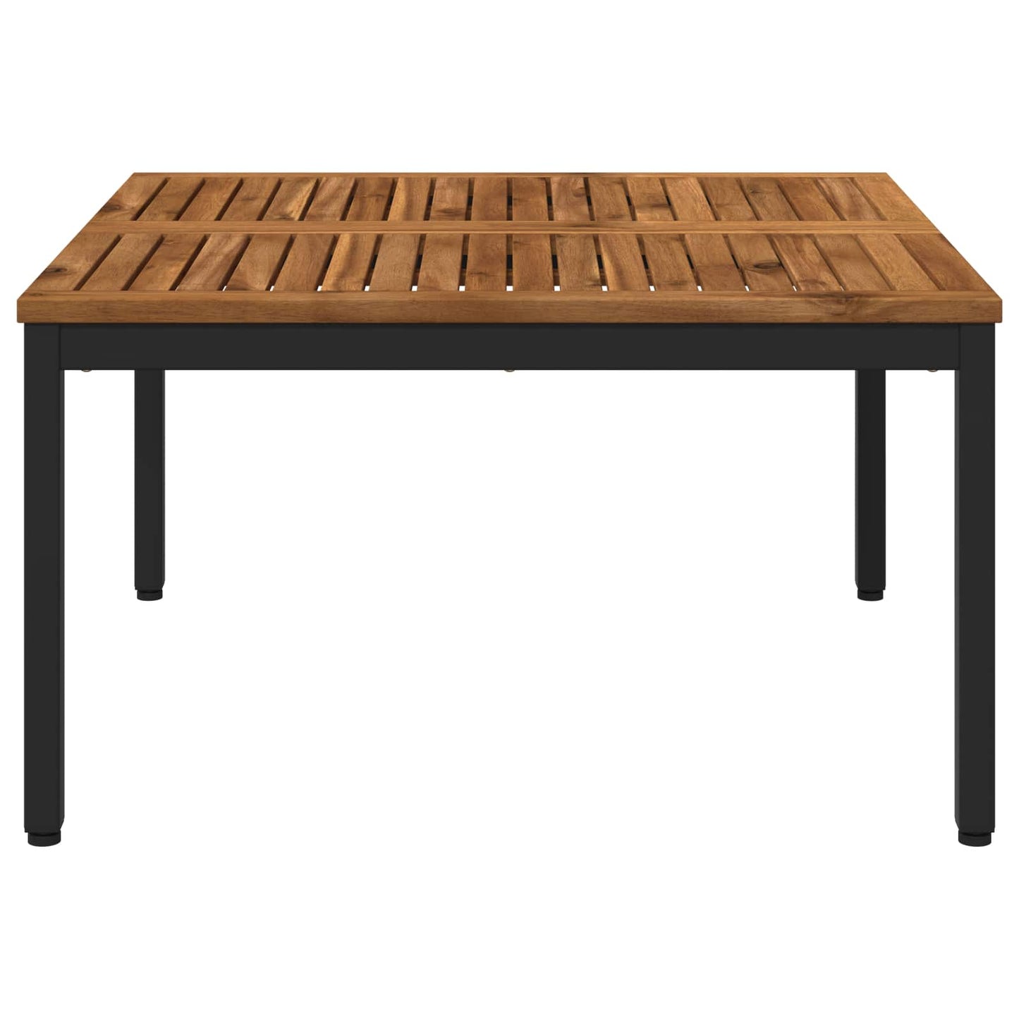 vidaXL Coffee Table Natural and Black 80 x 80.5 x 45 cm 4