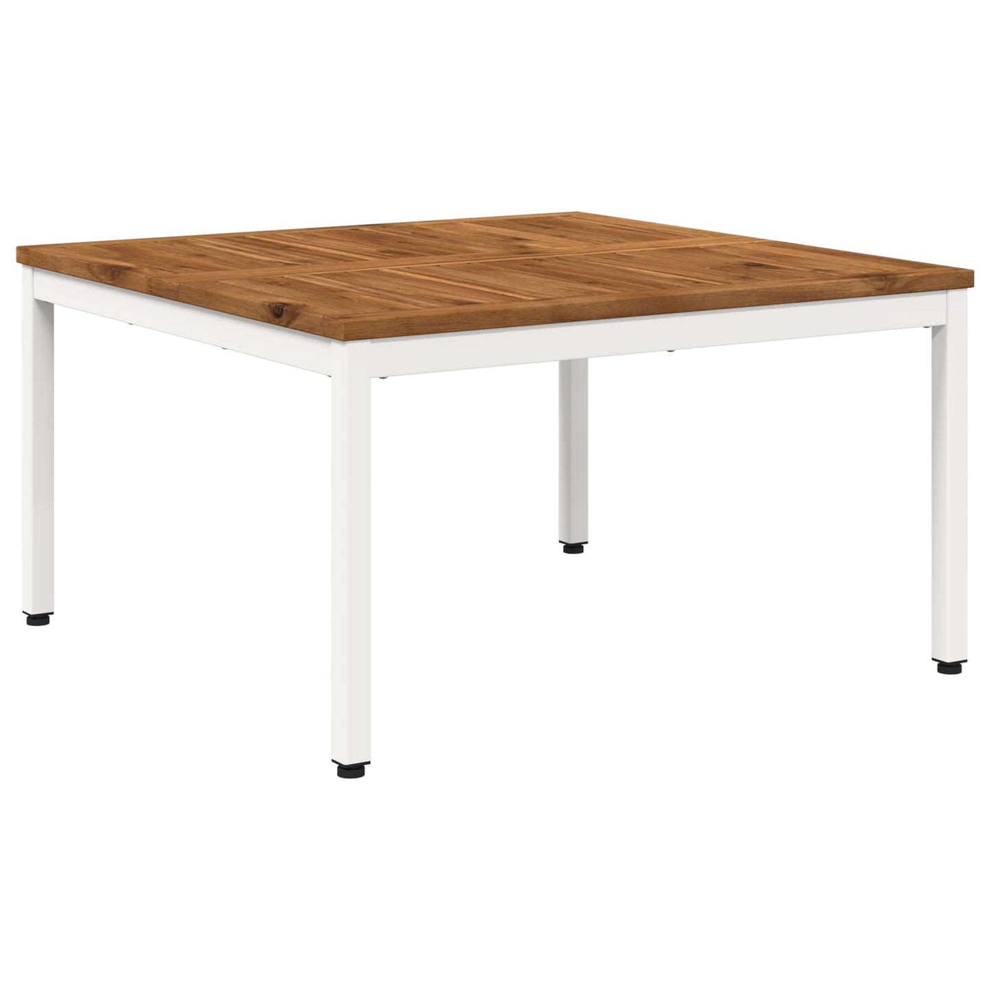 vidaXL Coffee Table Natural and White 80 x 80.5 x 45 cm 2