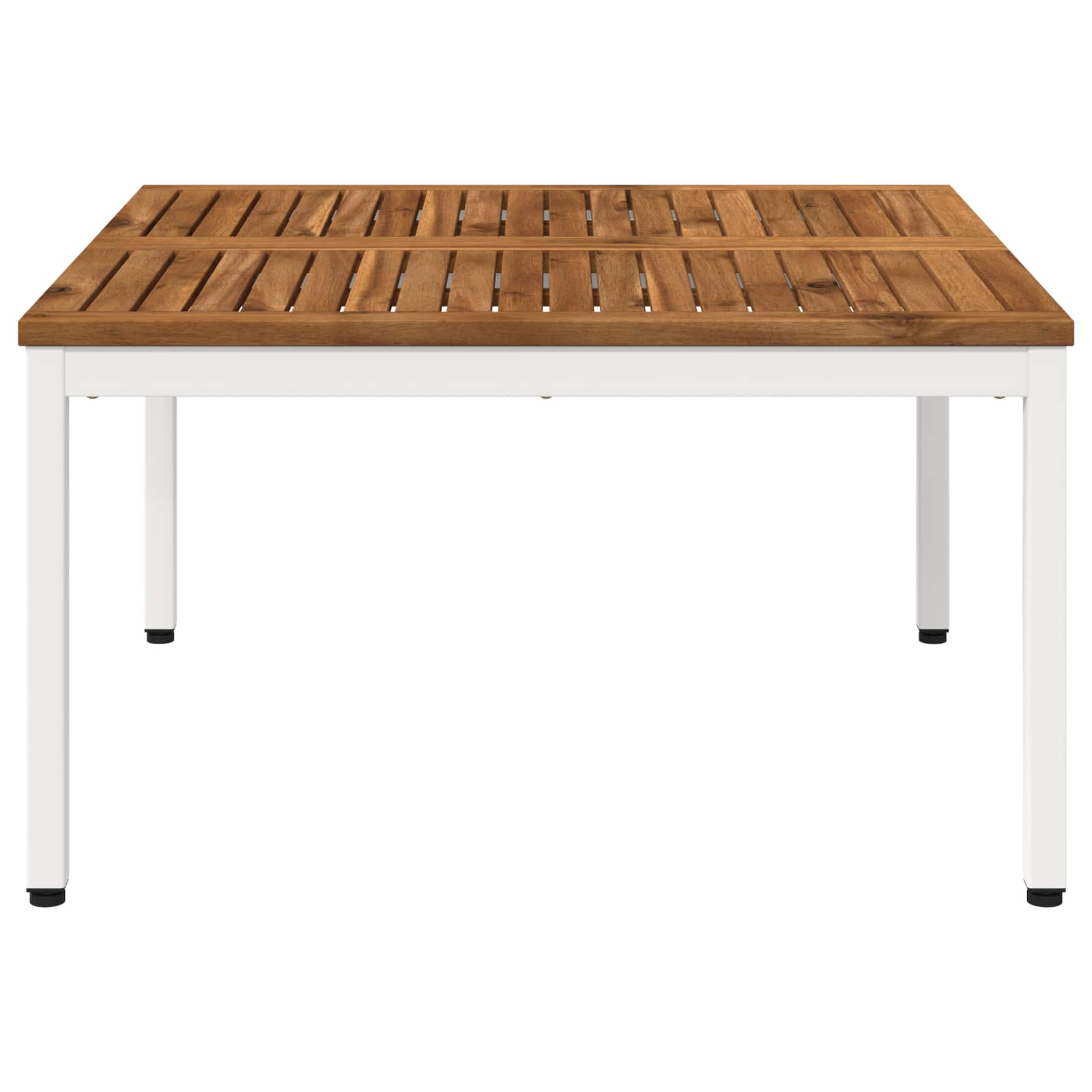 vidaXL Coffee Table Natural and White 80 x 80.5 x 45 cm 4