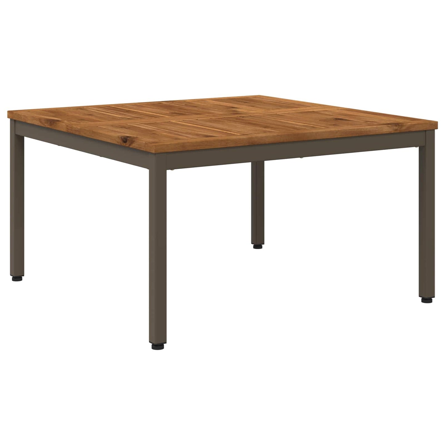 vidaXL Coffee Table Natural and Coffee 80 x 80.5 x 45 cm 2