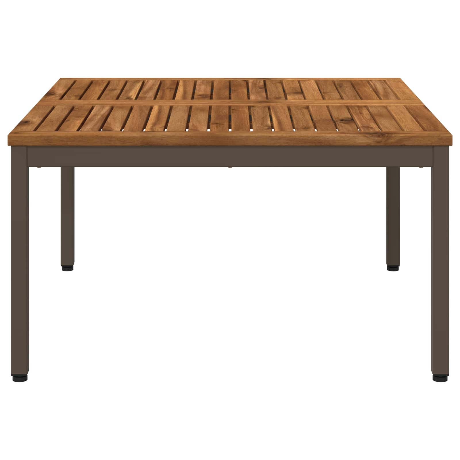 vidaXL Coffee Table Natural and Coffee 80 x 80.5 x 45 cm 4