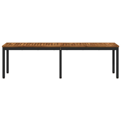 vidaXL Garden Bench 161 x 35 x 45 cm Solid Acacia Wood Rectangular 3
